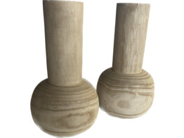 VASE PAULOWNIA 16 16 H28
