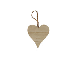 COEUR PAULOWNIA  AVEC CROCHET JUTE