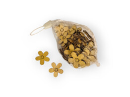 HOUTEN BLOEM naturel 2 5/3cm 0 2cm -40pcs/net
