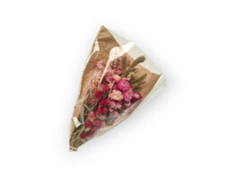 BOUQUET  100gr-38cm naturel rouge